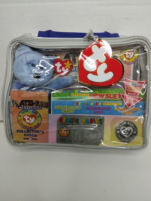 TY Beanie Babies Official Club Platinum Membership 1999 In Case Sealed