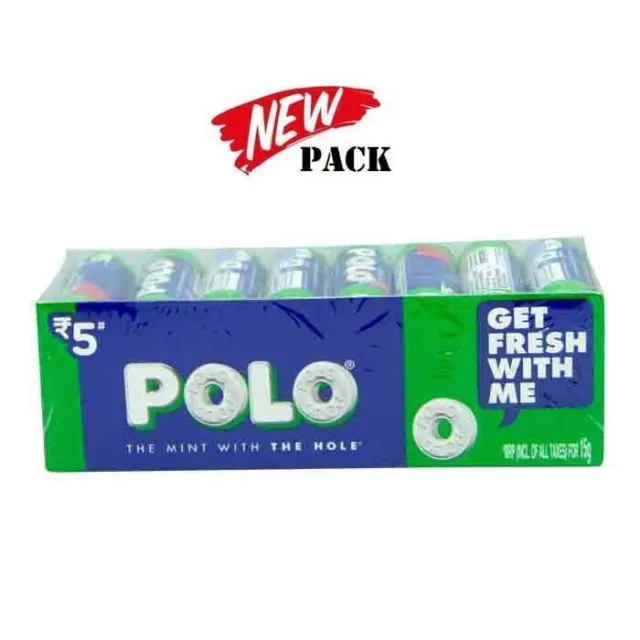 Nestlé Polo Menta Rotolo di menta con il foro, 12 g (Conteggio di 22)