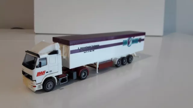 Amw, herpa, Neuf, Volvo semi benne baché "euro cargo"