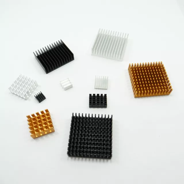 Aluminum Heatsink Cooler For IC Chip Different Sizes Heat Sink Radiator