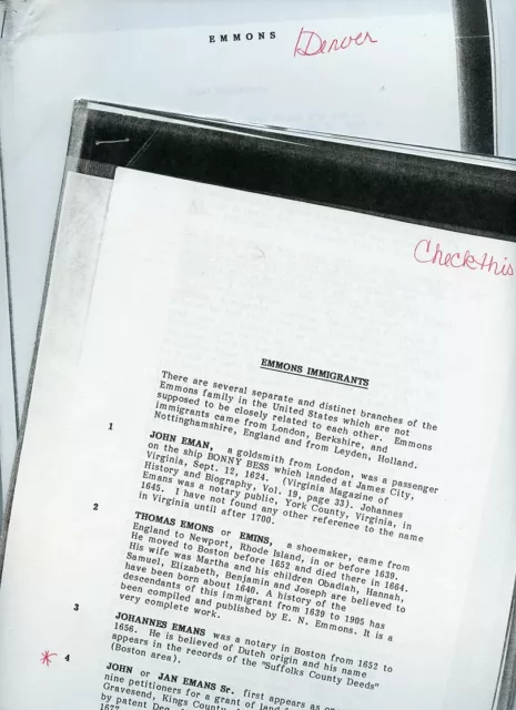 Genealogy Papers Scanned from Libraries-Emons-Eman-EMMONS Family-Early New York