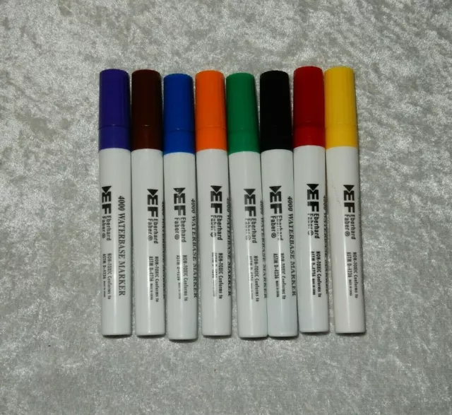 Lot of 12 EF Eberhard Faber Multi-Color Waterbase Markers 4000 NEW Teachers  scho