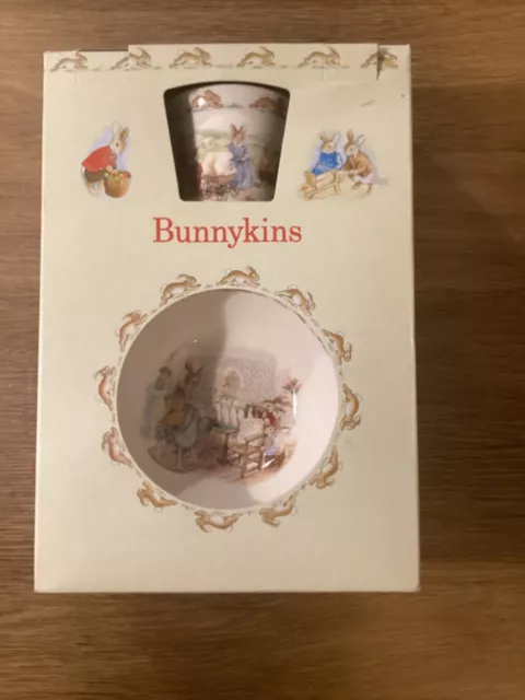 Vintage Royal Doulton Bunnykins  3 piece Set mug, cereal bowl, plate