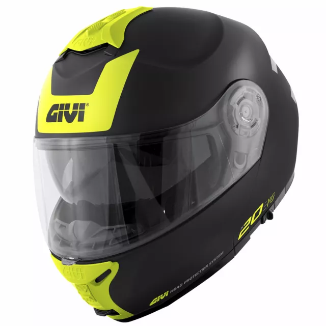 Helm Modular GIVI X.20 Expedition Evo Schwarz/Gelb