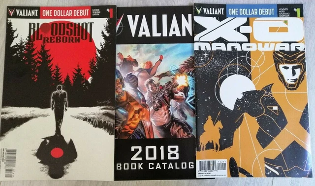 Valiant X-O Manowar #1 & Bloodshot Reborn #1 (One Dollar Debut) Lemire, Venditti