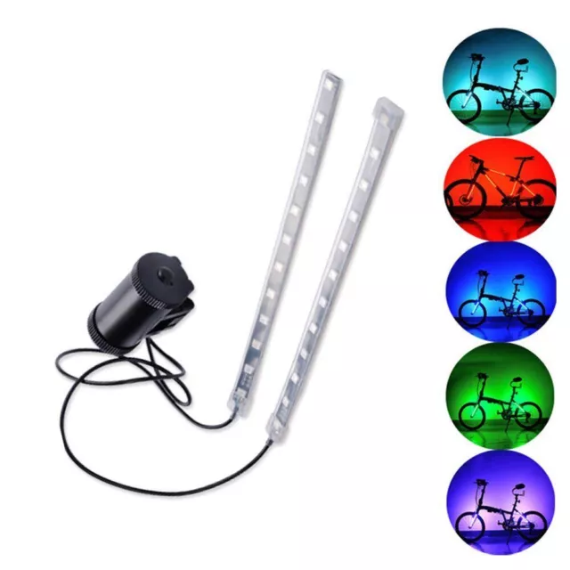 Waterproof USB Rechargeable Bright LED Multicolor Bicycle Bike Frame Light Strip