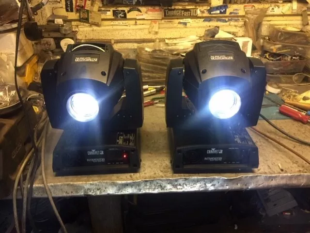 2x Chauvet DJ Intimidator 255 puntos IRC 60w LED Zoom Cabezal Móvil Dmx Cabezal Móvil