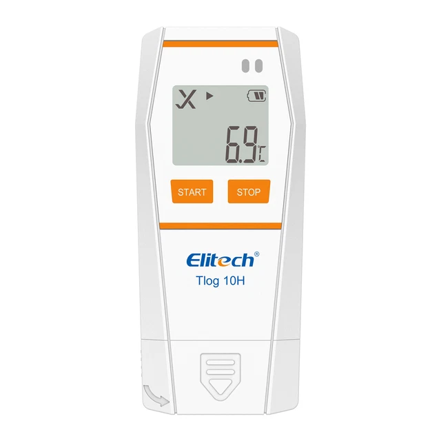 Elitech Tlog10H Digital Temperature Humidity Data Logger Reusable PDF Report USB