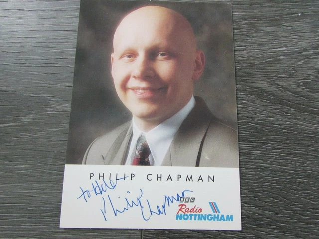 Philip Chapman BBC Radio Nottingham Original Hand Signed Promotional Photo