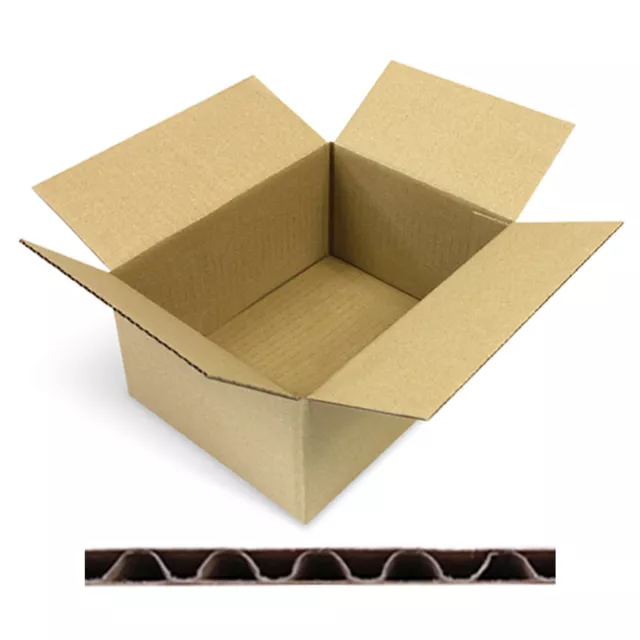 Cartons Pliants Envoi Pliable Cartons Emballage Boîtes Braun 200x150x90 MM KK-10