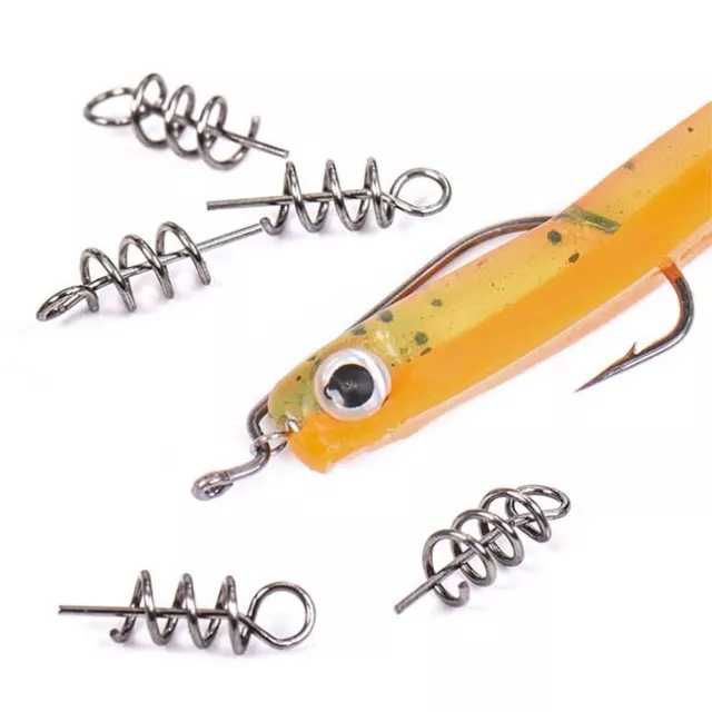 CENTERING SPRING LOCK Pin For Soft Lure Worm Crank 50 Pcs Fishing Hook  Durable $12.81 - PicClick AU
