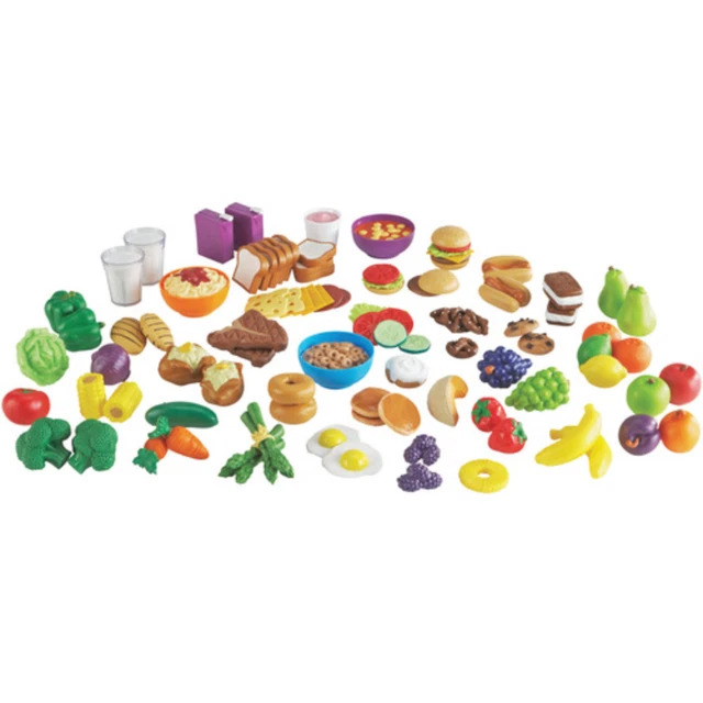 LEARNING RESOURCES NEW Sprouts Classroom Play Food Set, 100 Pieces Play