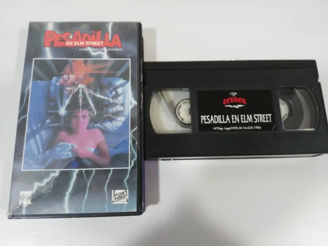 Pesadilla En Elm Street A Nightmare On Wes Craven Terror Vhs Cinta Castellano