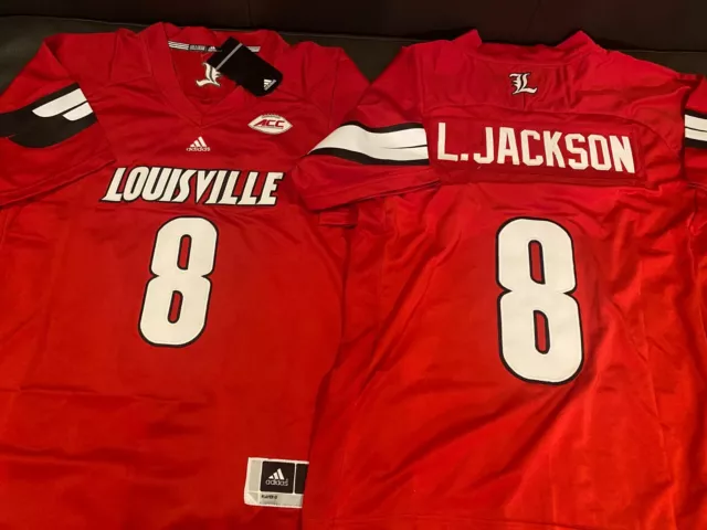 ADIDAS LOUISVILLE CARDINALS LAMAR JACKSON Men's JERSEY Sz MEDIUM  New RAVENS