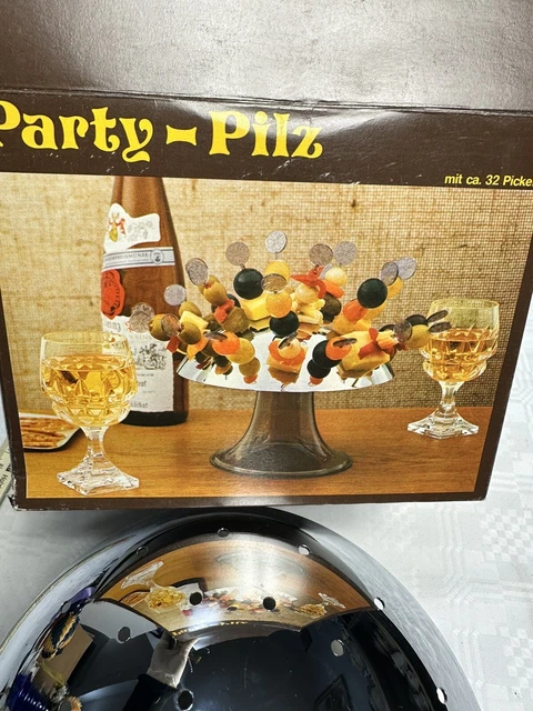 RETRO KÄSEPILZ PARTYPILZ Käseigel Spieße - original 70er Jahre Vintage ...