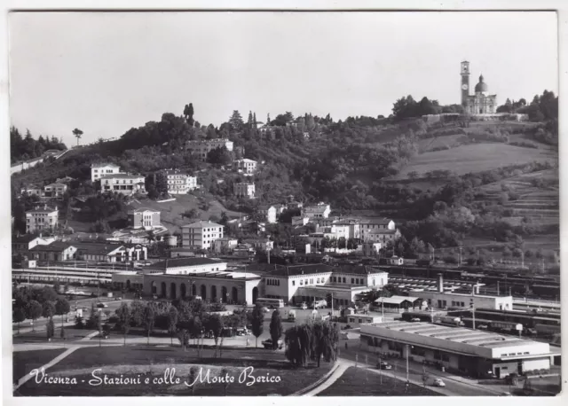 0103 VICENZA CITTÀ - STAZIONI - MONTE BERICO Cartolina FOTOGRAFICA viaggiata