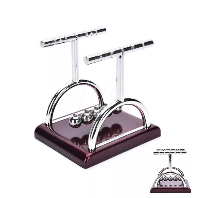Newton's Cradle Steel Balance Balls Physics Science Pendulum Desk Fun Toy D_YB