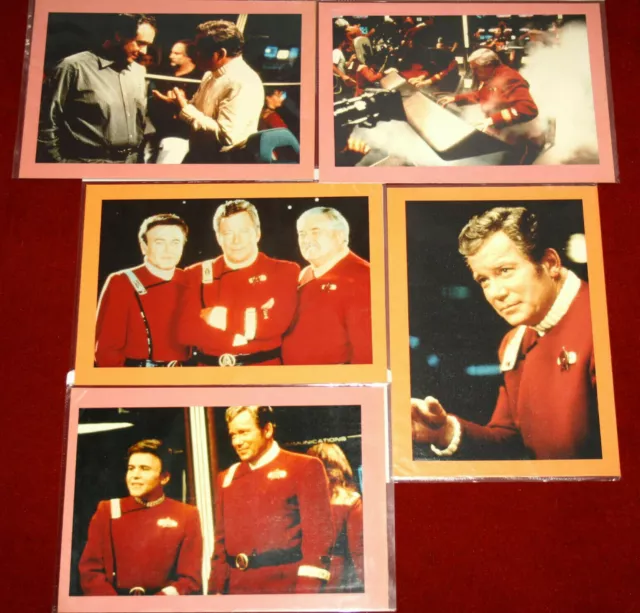 5 grandi foto STAR TREK GENERATIONS William Shatner Walter Koenig James Doohan