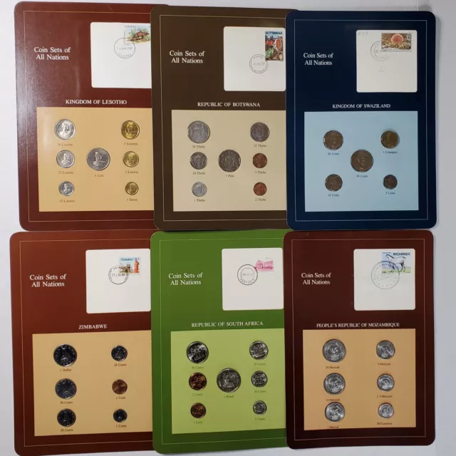 Franklin Mint Coins Of All Nations Zimbabwe Africa Mozambique Swaziland Botswana