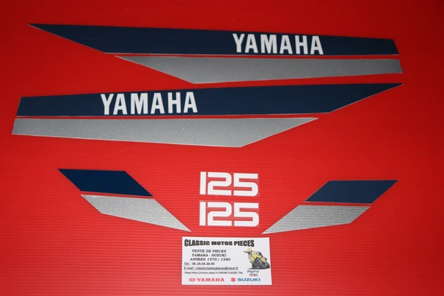 125 Dtmx 1980 De Couleur Rouge Embleme Compatible Pour Reservoir+Cache