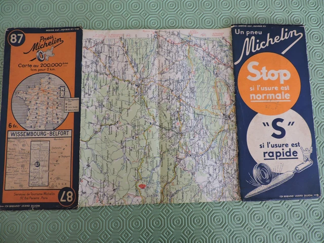 Cartes Routières - Ancien - Carte routière - MICHELIN N°80 - Rodez - Nîmes - 1968