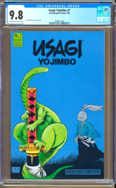 Usagi Yojimbo #7 (1988) CGC 9.8  White Pages  Stan Sakai
