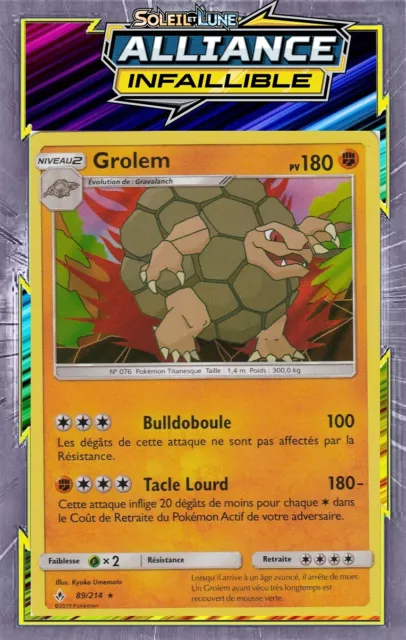 Grolem Holo - SL10:Alliance Infallible - 89/214 - New French Pokemon Card