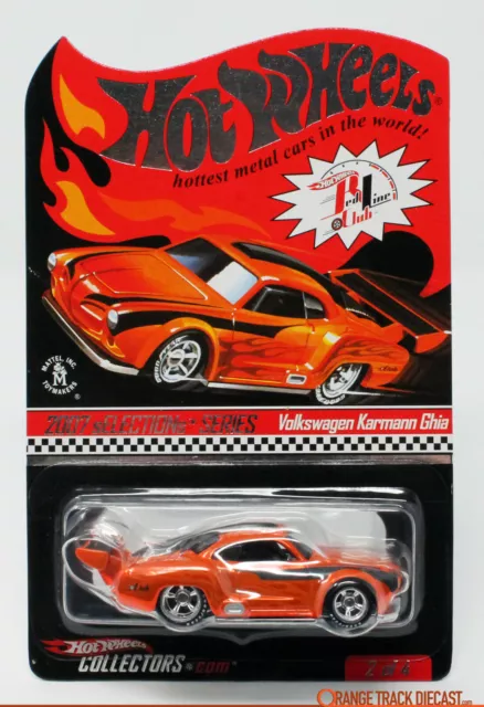 HOT WHEELS LIMITED VW KARMANN GHIA (Type 14) 2007 RLC COLLECTORS ORANGE OVP/MOC