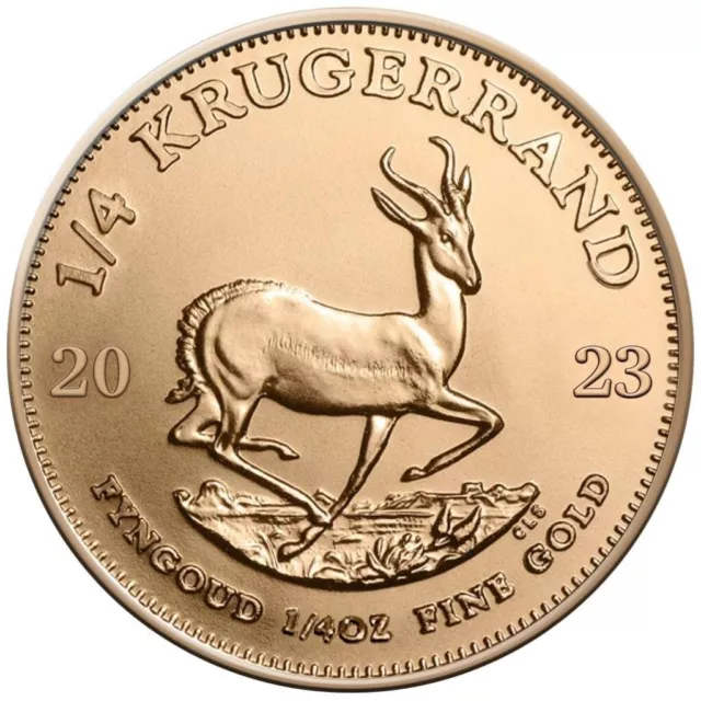 Goldmünze Südafrika Krügerrand 2023 - Anlagemünze - 1/4 Oz ST