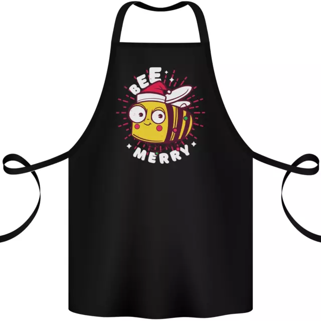 Christmas Bee Merry Funny Novelty Cotton Apron 100% Organic