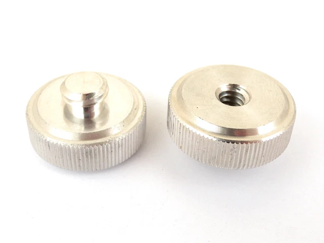 Adattatore Filettatura Treppiedi 3/8-16 Maschio To 1/4-20 Femmina - Acciaio Nichelato, Per Fotografia - Foto 5