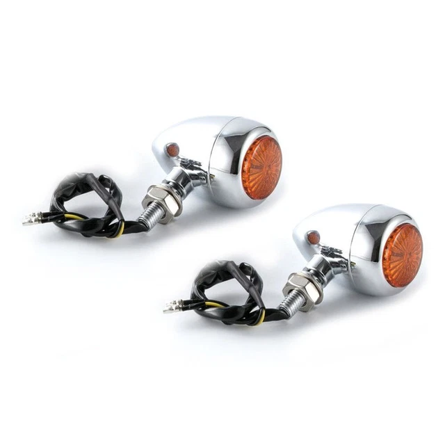 INDICATORS LED FOR Royal Enfield Bullet / Interceptor 650 RV369 yellow ...