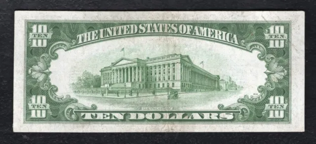 Fr. 2309 1934-A $10 Ten Dollars “North Africa” Silver Certificate About Unc 2
