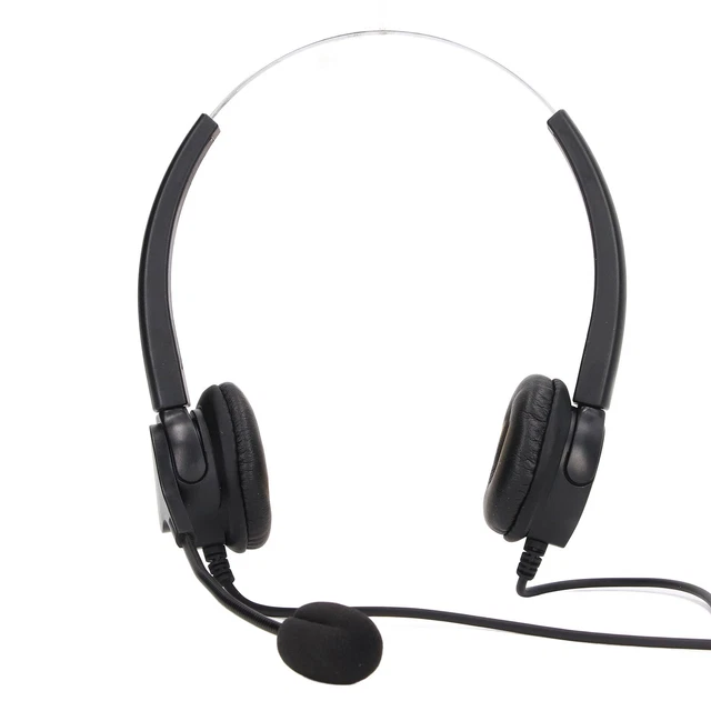 Corded Telephone Headsets With Microphone RJ9 Phone Headsets With