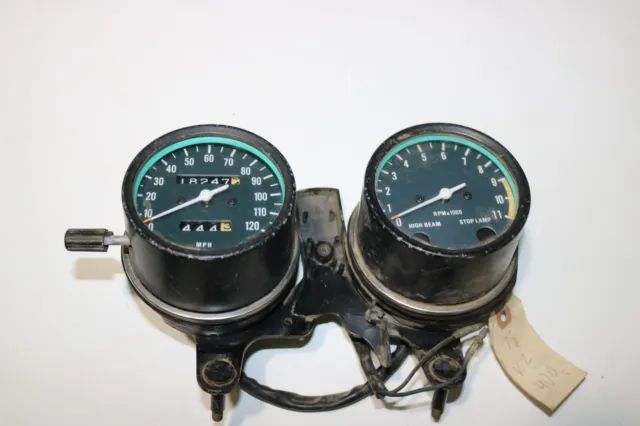 Kawasaki KZ400 KZ 400  -  1978  Gauge Cluster Speedometer Tachometer