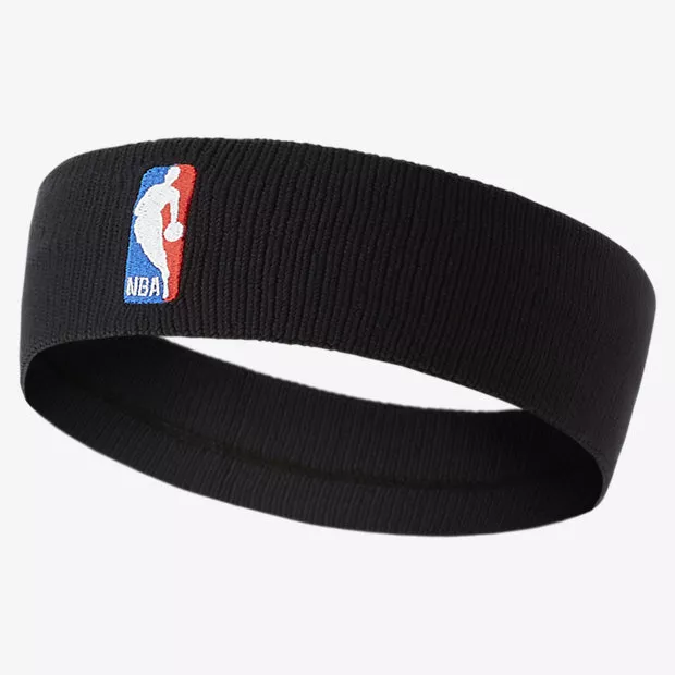 Nike Nba Basketball Headband Elite Dri-Fit Wide Sweatband Training Gym Black