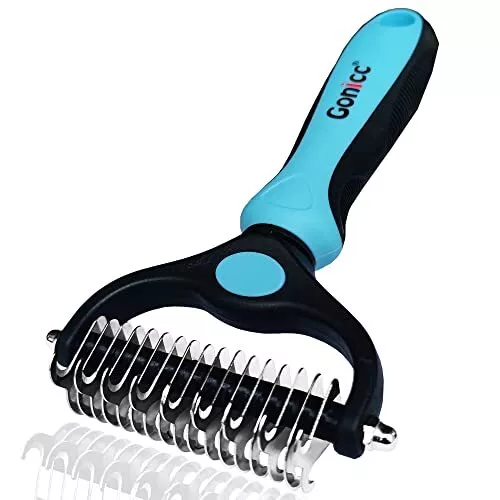 Professional Dog and Cat Brush for Shedding, Ideal Deshedding Tool, for Long ...