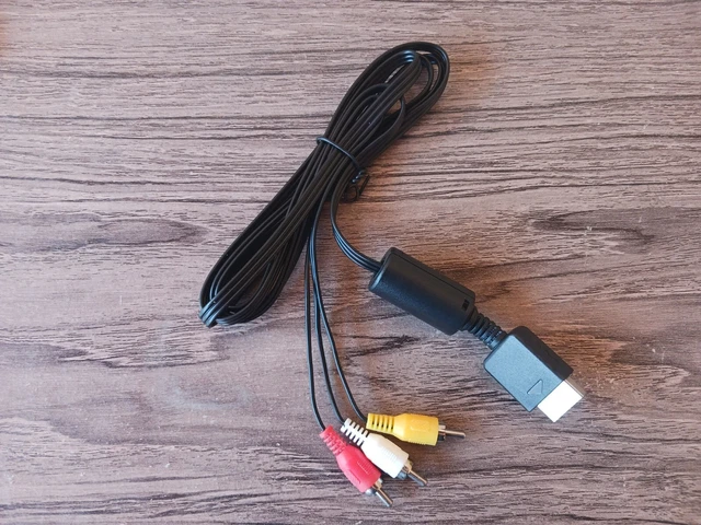 Câble Péritel RCA Sony Pour PlayStation 1, Compatible PS1 PS2 PS3, état Neuf, Occasion