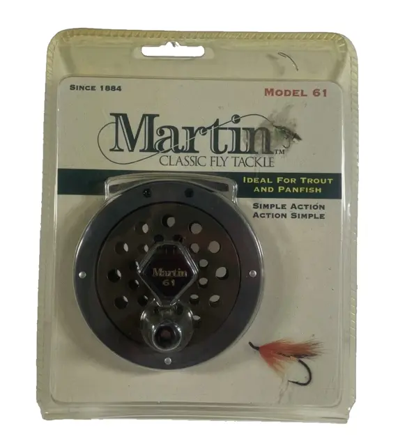 VINTAGE MARTIN CLASSIC Model Mc56 Fly Reel In Box W/Papers - Free