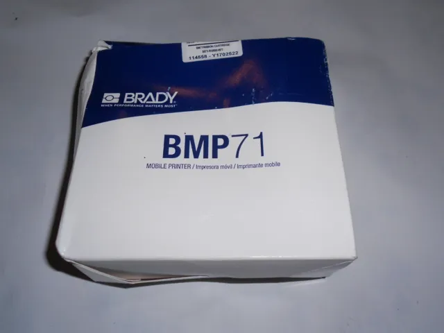 BRADY BMP71 Mobile Printer Ribbon M71-R6800-WT White 120ft 114558 – Y1702522