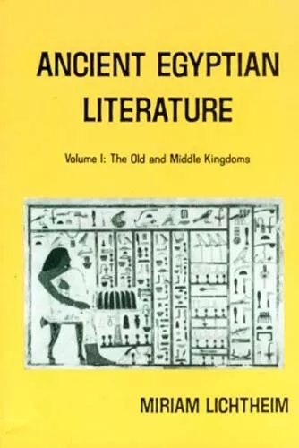 Ancient Egypt Literature V1 Old Middle Kingdom Coffin Texts Letters Hymns Songs