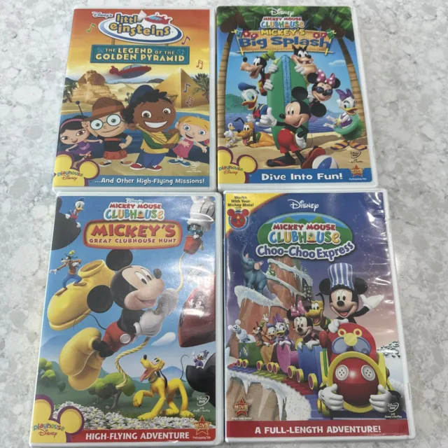 Disney Mickey Mouse Clubhouse 3 DVD lot: 1 Little Einsteins