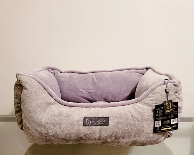 Nandog Pet Gear Reversable Dog Bed Cat Bed Gray NEW
