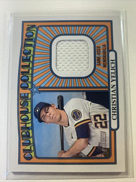 Christian Yelich Patch MLB Card Milwaukee Brewers