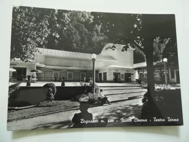 Cartolina Viaggiata "BOGNASCO FONTI Nuovo Cinema - Teatro Terme" 1953