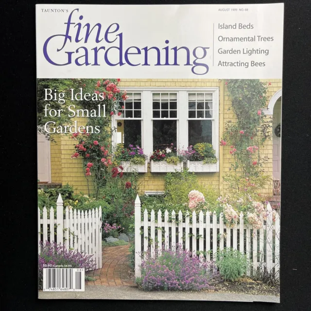Taunton's Fine Gardening Aug 1999 No 68 Summer Color Roses Wisteria Ground Co