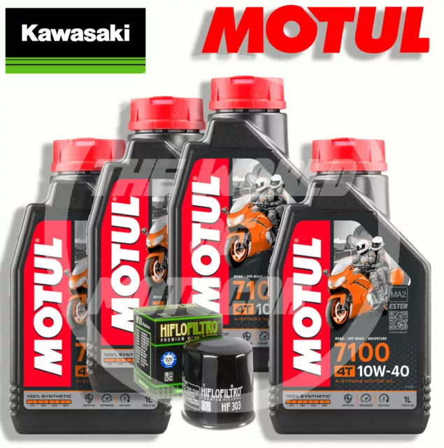 KIT TAGLIANDO Kawasaki Z 900 2019 2020 KIT MOTUL 7100 10W40 FILTRO OLIO PER MOTO