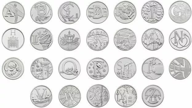 2019 A - Z Alphabet 10p Piece British Ten Pence Coins Collection Uncirculated