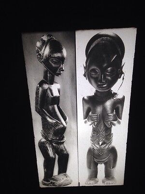 Luba Standing Female Figures: African Tribal Art Vintage 35mm Slide