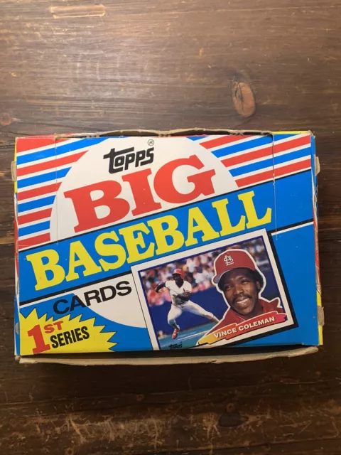 1988 Topps Big Baseball Cards 1st Series Box 36 Packs 252 Total Cards 2